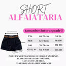 Short Feminino de Alfaiataria Social com Cinto e Cintura Alta – Promoção Especial