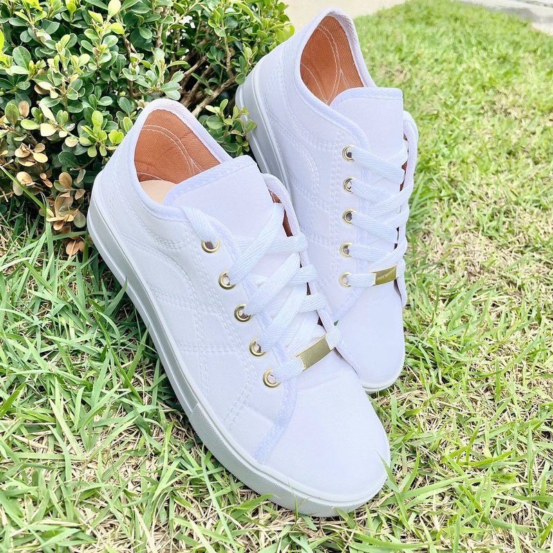 Tênis Casual Feminino Leve e Confortável – Sapatênis de Calce Fácil com Envio Imediato